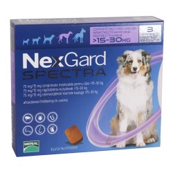 NEXGARD SPECTRA DOG L (15-30KG) (cutie x 3 cpr.) 3+1 GRATIS 