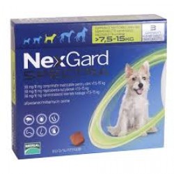 NEXGARD SPECTRA DOG M (7.5-15KG) (cutie x 3 cpr.) 3+1 GRATIS