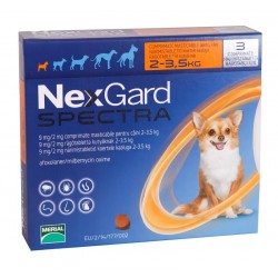 NEXGARD SPECTRA DOG XS (2-3.5KG) (cutie x 3 cpr.) 3+1 GRATIS